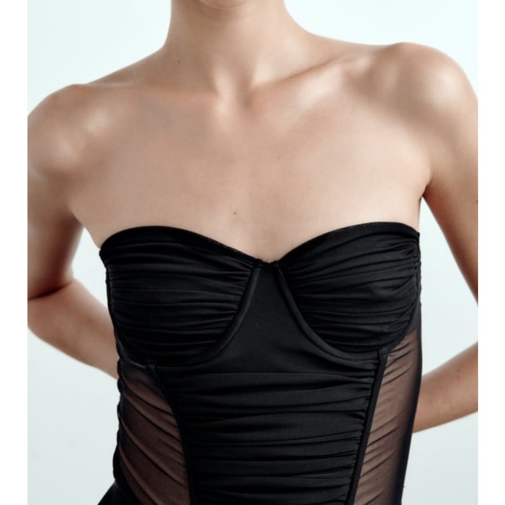 Black Tulle Corset - Picture 5 of 5